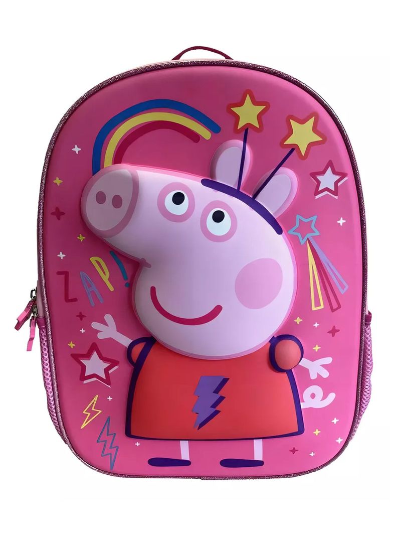 Mochila Infantil Peppa Pig Niñas 3d Color Rosa-0