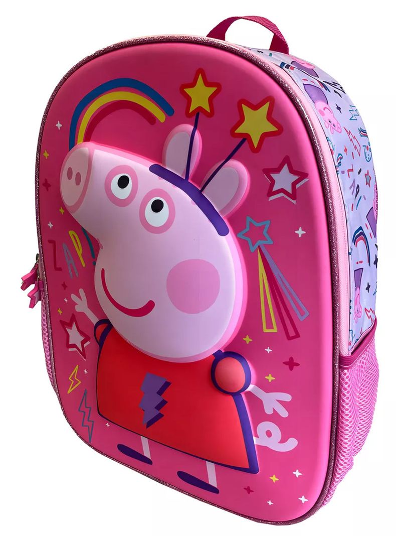 Mochila Infantil Peppa Pig Niñas 3d Color Rosa-1