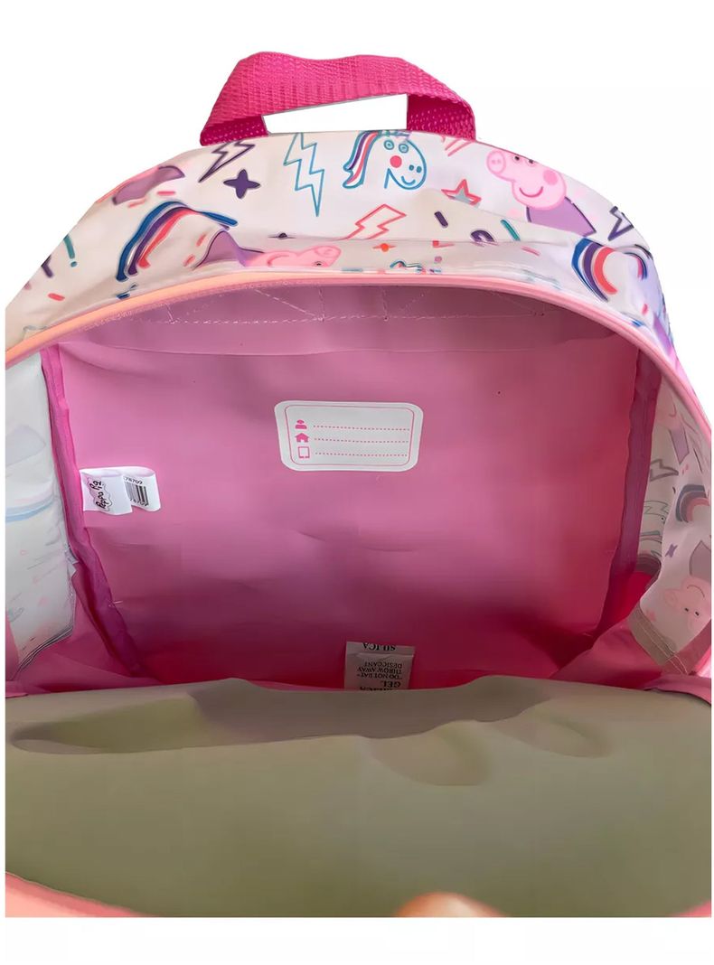 Mochila Infantil Peppa Pig Niñas 3d Color Rosa-2