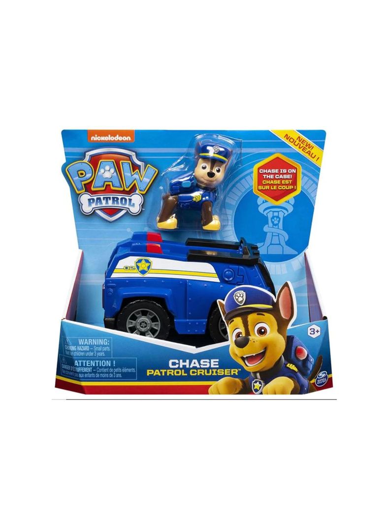 Figura Chase Patrol Cruiser con Vehículo de Acción Paw Patrol de Spin Master-2