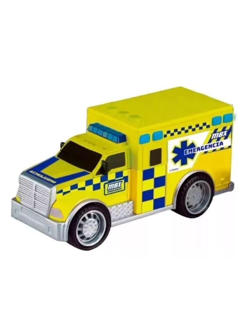 Autos De Emergencia Ambulancia Escala 1:55 Con Luz Y Sonido de Matchbox-1