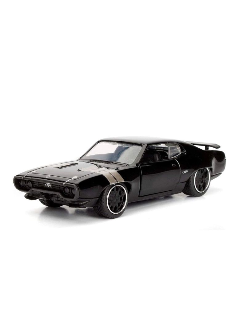 Vehículo Dom's 1972 Plymouth Gtx Rapido Y Furioso Negro Escala 1:32 de Jada-1