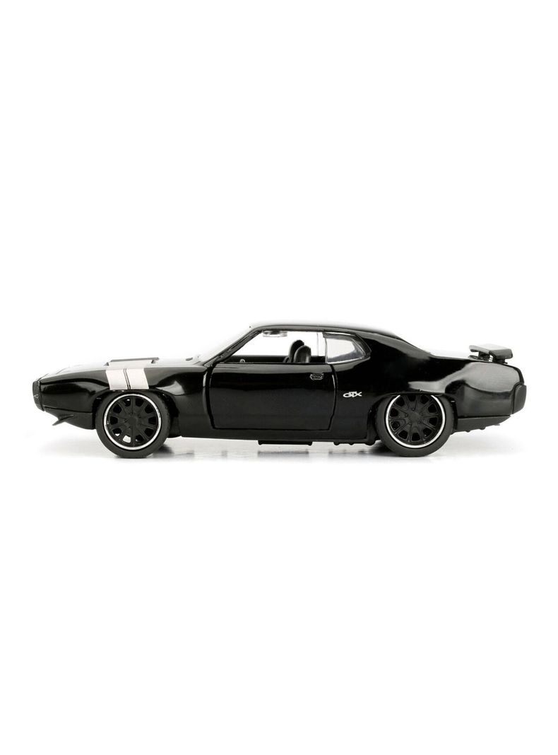 Vehículo Dom's 1972 Plymouth Gtx Rapido Y Furioso Negro Escala 1:32 de Jada-4