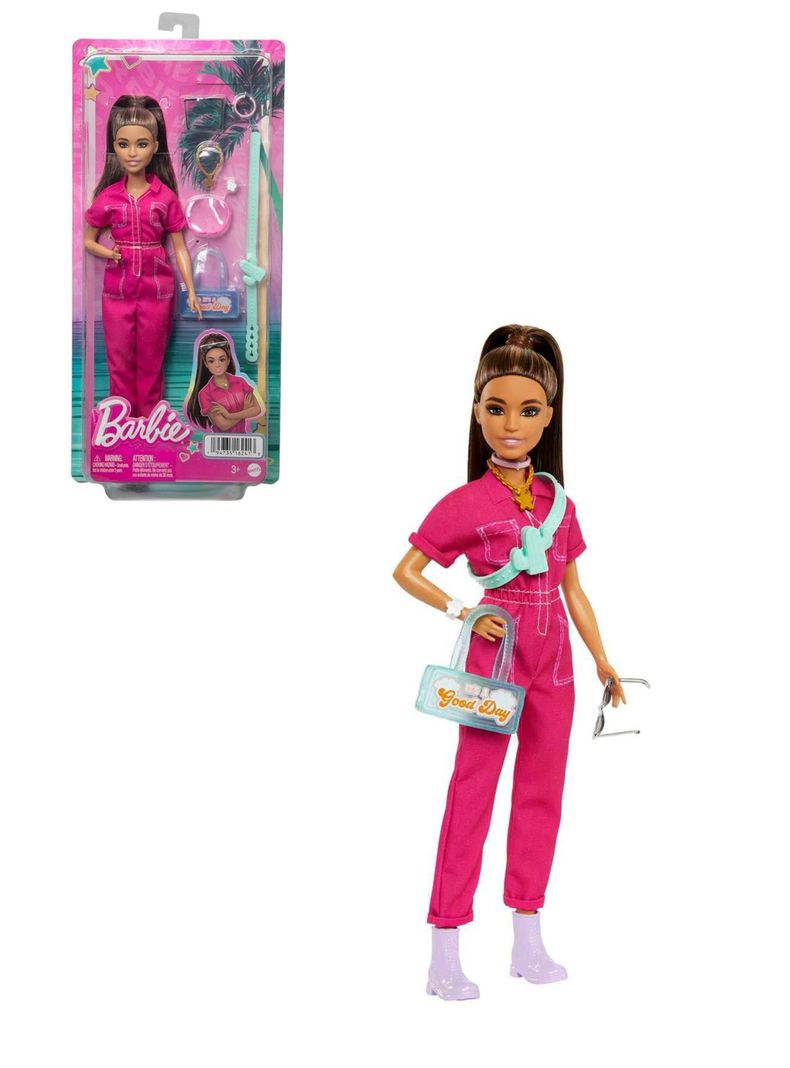 Barbie La Película Muñeca Traje Rosa-0