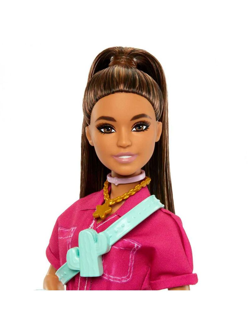 Barbie La Película Muñeca Traje Rosa-2
