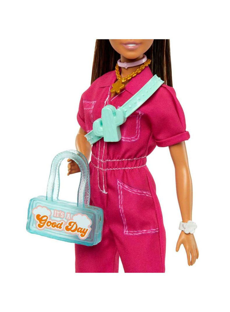 Barbie La Película Muñeca Traje Rosa-3