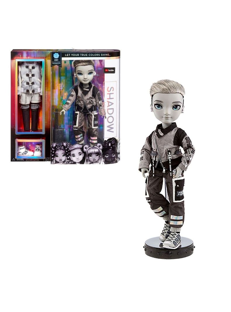 Muñeca Rainbow High Shadow Series Personaje Ash Silverstone Fashion Doll Con Mix & Match Outfits-0