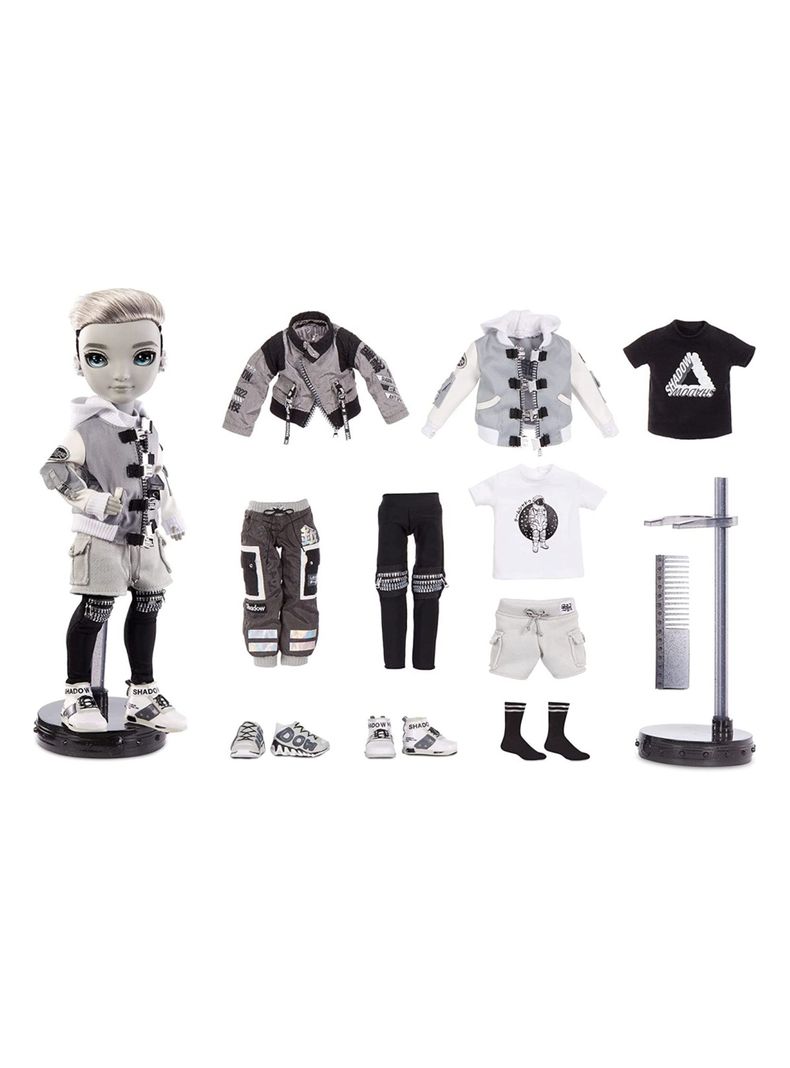 Muñeca Rainbow High Shadow Series Personaje Ash Silverstone Fashion Doll Con Mix & Match Outfits-2
