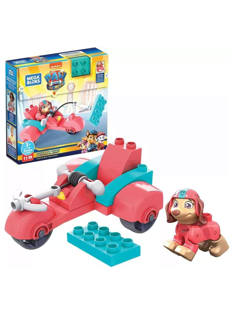Mega Bloks Paw Patrol The Movie La Moto De Liberty 11 Pcs-0