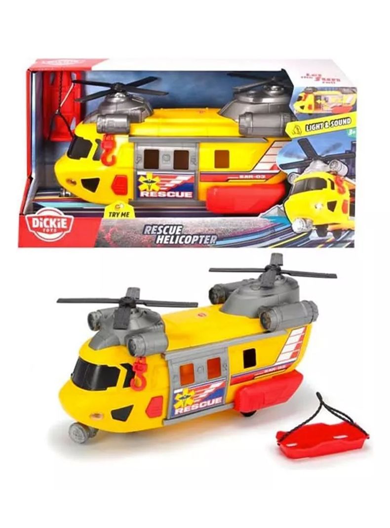 Helicoptero De Rescate Rescue Helicopter 35cm Dickie Toys-0