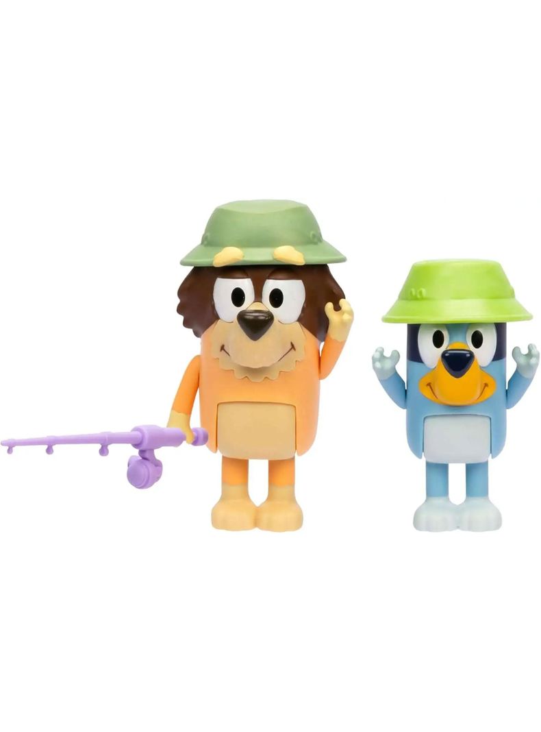 Pack De 2 Figuras Abuelo Y Bluey De Pesca de Moose-2