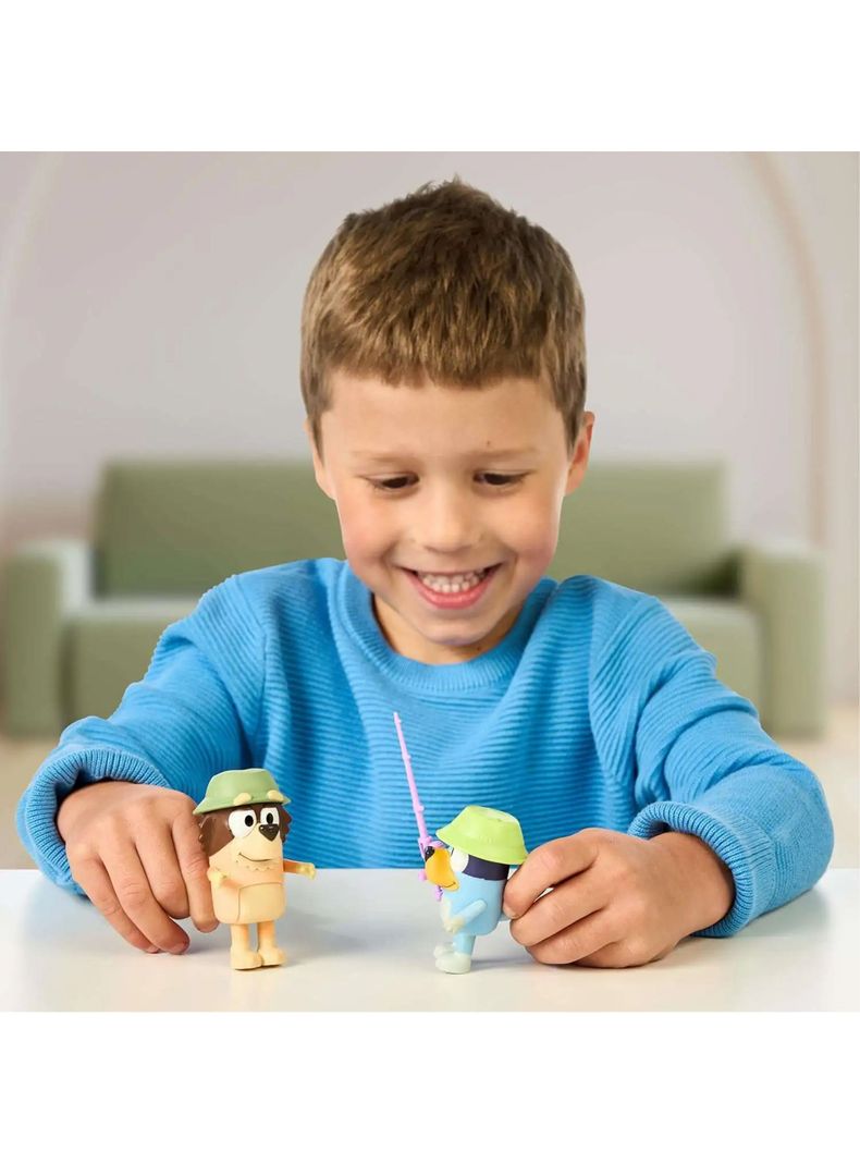 Pack De 2 Figuras Abuelo Y Bluey De Pesca de Moose-3