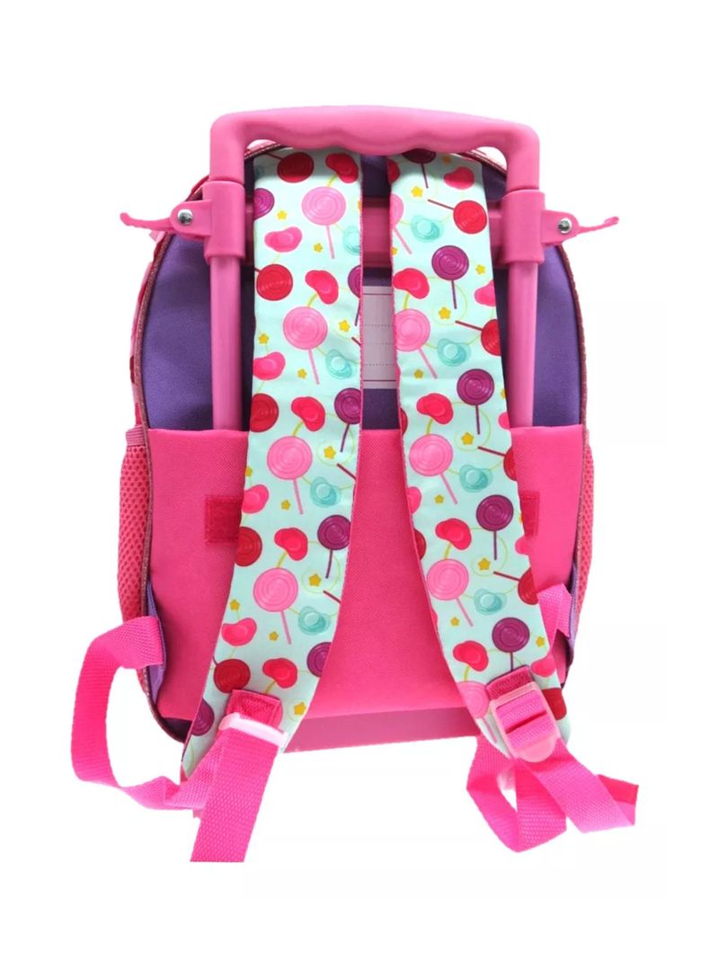Mochila Escolar Cry Babies Bebes Llorones Con Ruedas Color Rosa Claro-1