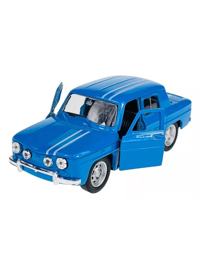 Vehículo Renault R8 Welly. Escala 1:34 de1960s Color Azul-0
