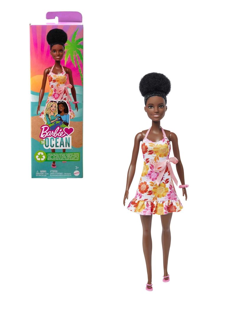 Muñeca Barbie Fashion & Beauty Ama El Oceano Morena de Mattel-0
