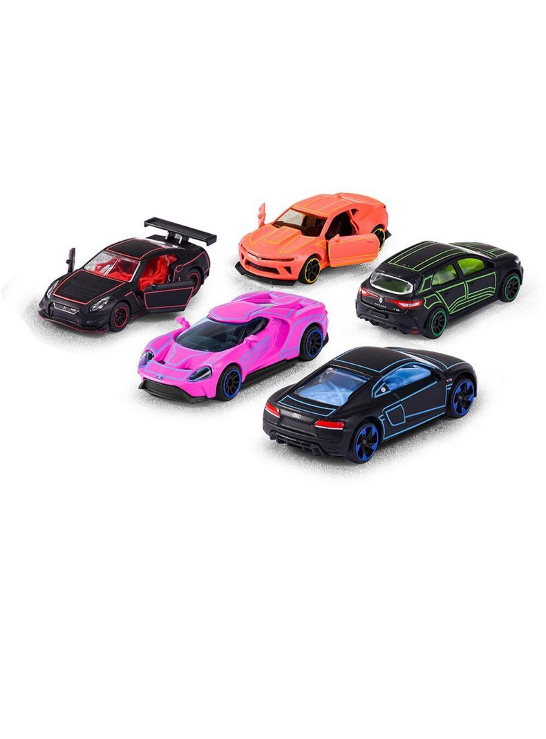 Pack de 5 Autos de Colección Versión Light Racer Giftpack de Majorette-1