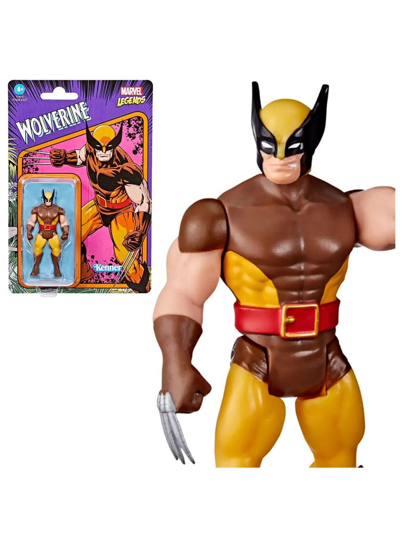 Figura Wolverine Marvel Legends Serie Retro de Hasbro-0