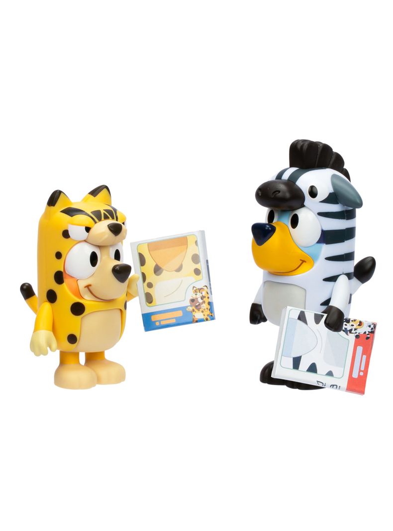 Pack 2 Figuras Bluey y Bingo Disfraces de Animales de Moose-1