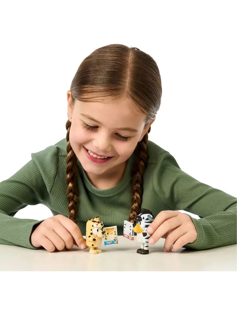 Pack 2 Figuras Bluey y Bingo Disfraces de Animales de Moose-3