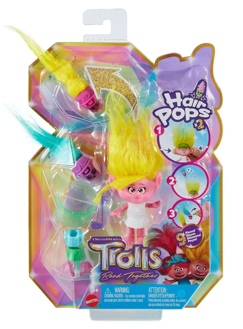 Trolls Muñeca Hair Pops Viva Con Una Sorpresa Al Interior-0