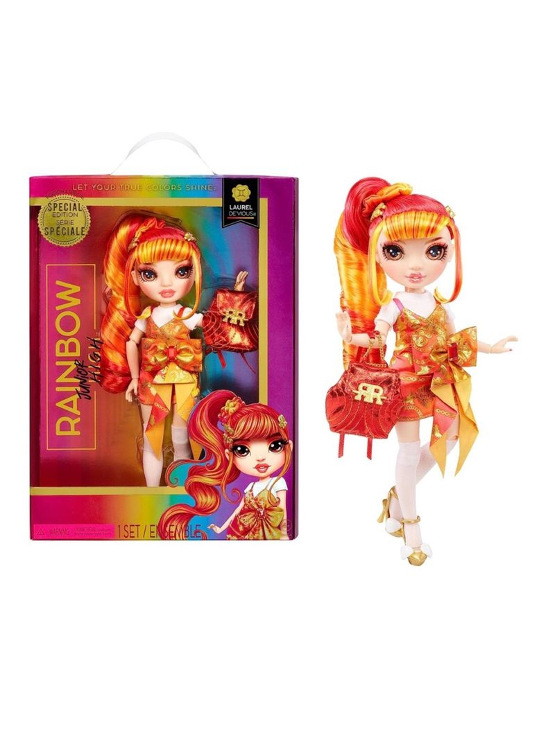 Muñeca Laurel Devious de Rainbow Junior High Fashion Doll-0
