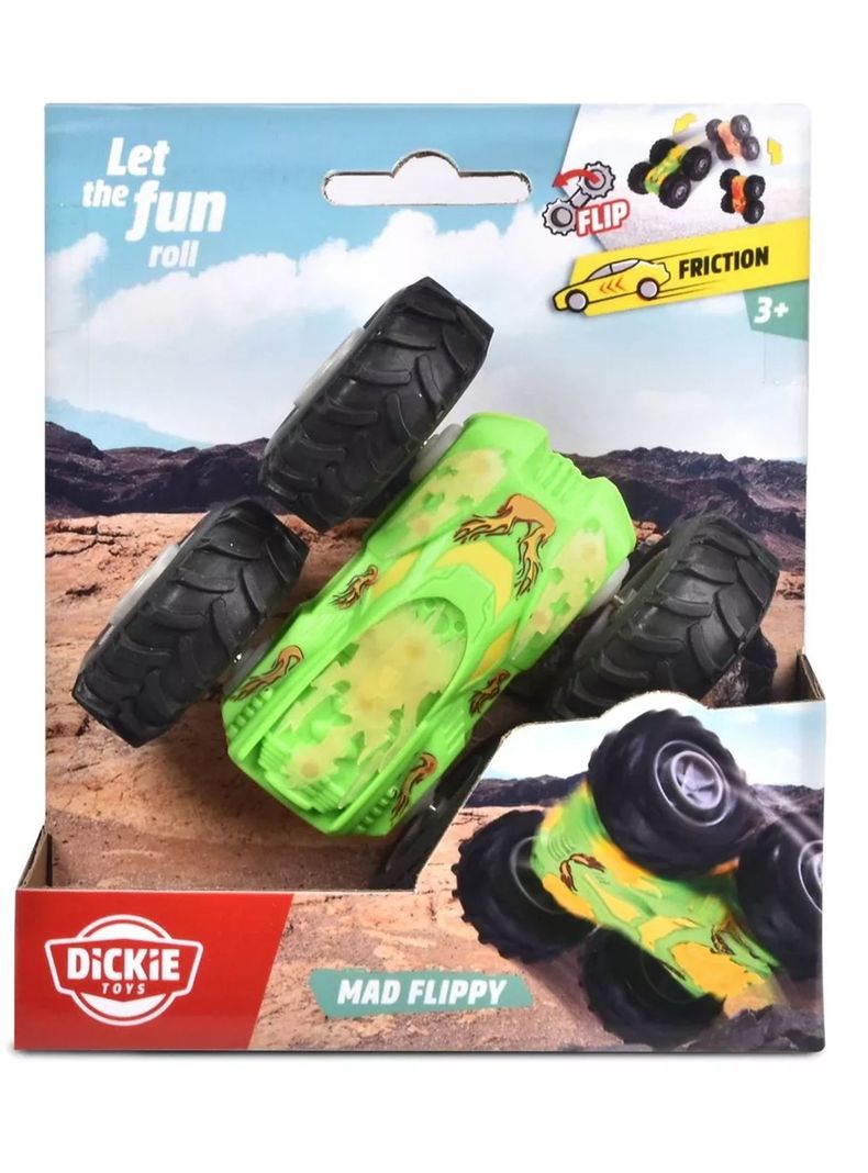 Mad Flippy Monster Truck Dickie Toys Auto A Fricción-0