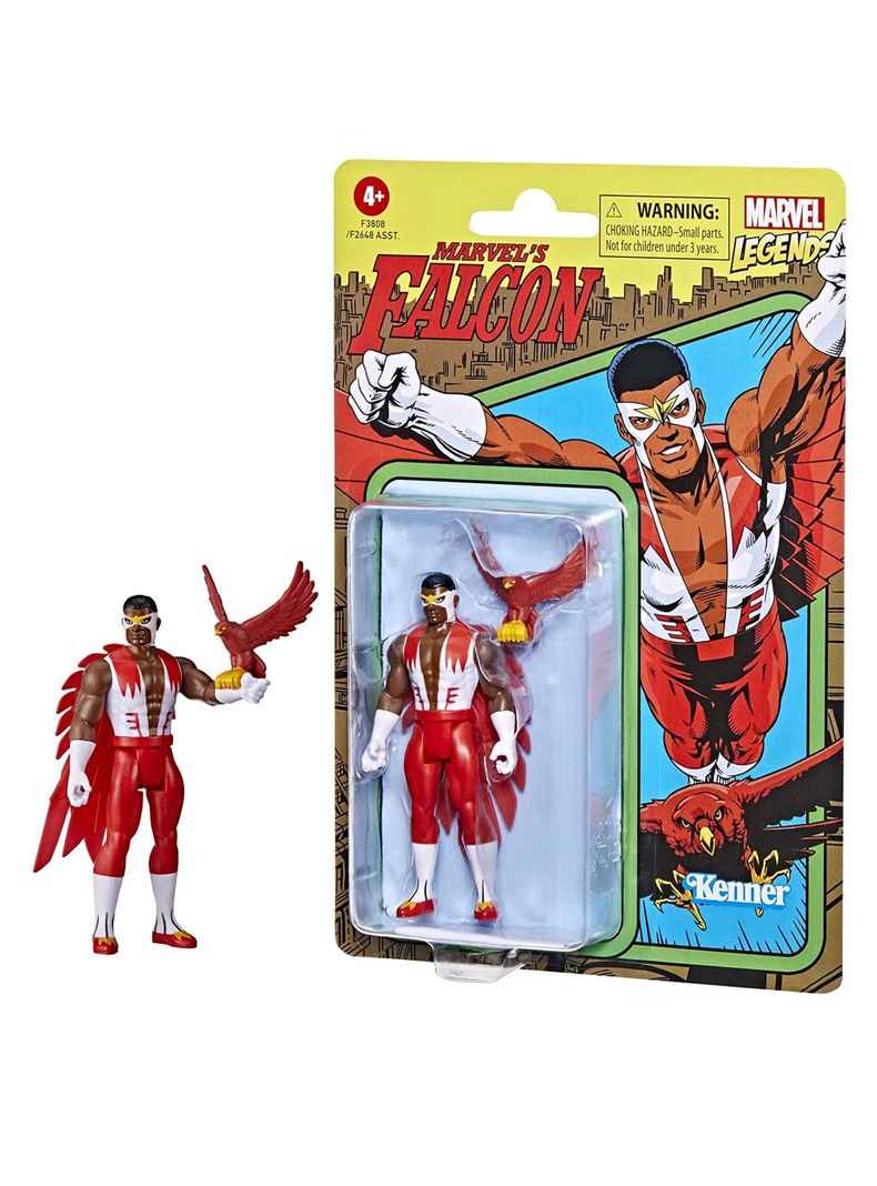 Figura Falcon Retro Marvel Legends Series de Hasbro-0
