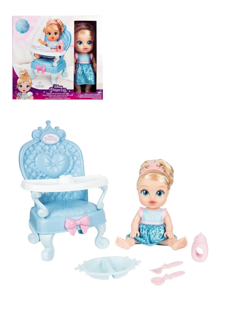 Muñeca Princesa Disney Bebé Cenicienta Y Trono Real de Jakk Pacific-0