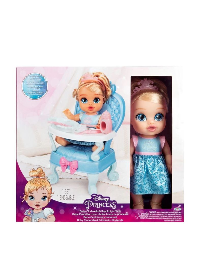 Muñeca Princesa Disney Bebé Cenicienta Y Trono Real de Jakk Pacific-2