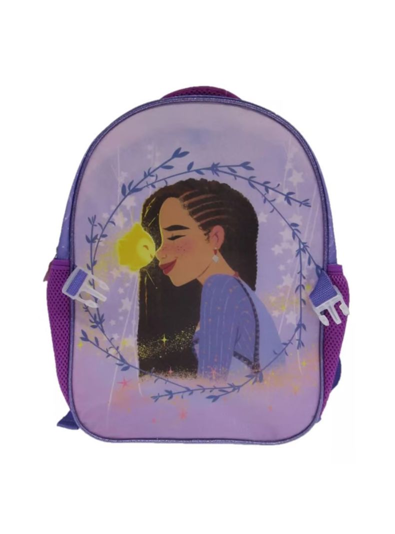 Set Mochila Escolar Con Lonchera Wish Niñas Bolso Color Índigo Diseño De La Tela Liso-1