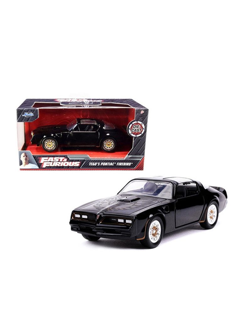 Vehículo Tego's Pontiac Firebird Negro Escala 1:32  Rápido Y Furioso de Jada-0