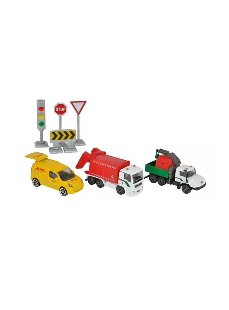 City Theme Set Camiones De Reparaciones En Ciudad Majorette-1