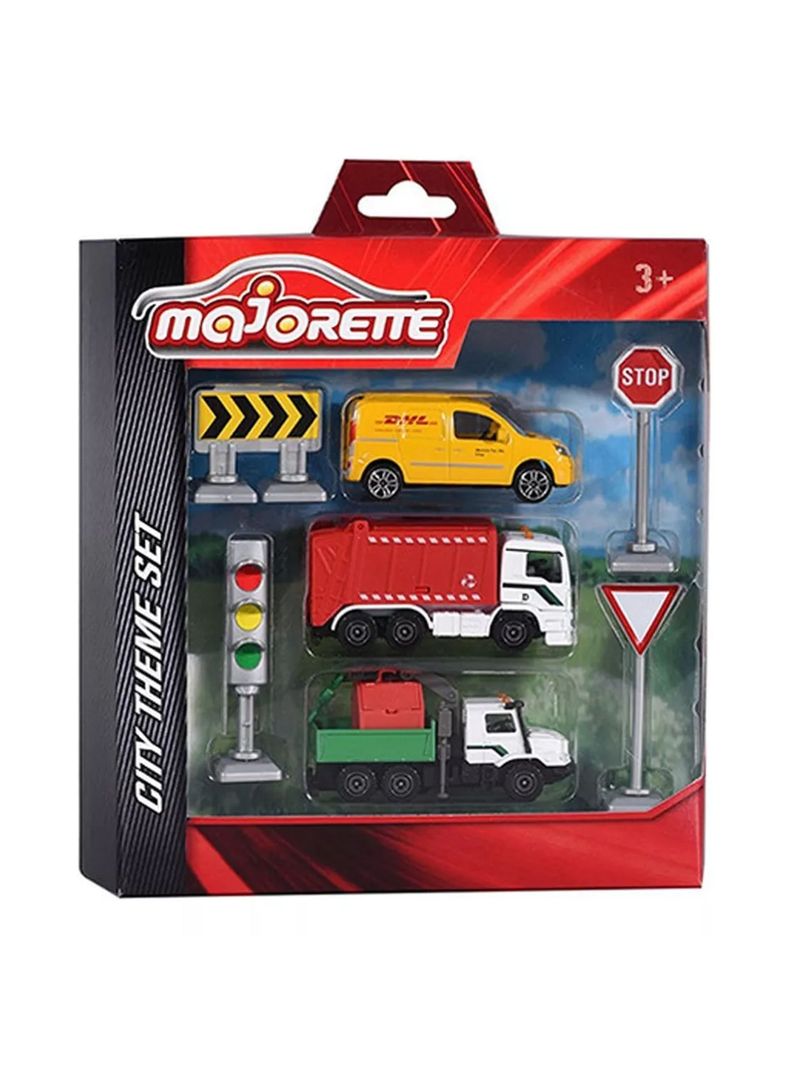 City Theme Set Camiones De Reparaciones En Ciudad Majorette-2