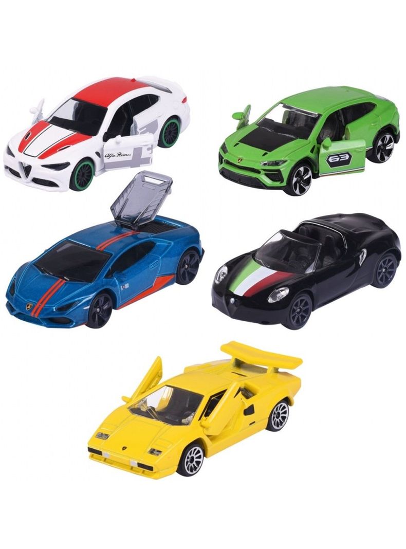 Pack de 5 Autos de Colección Dream Cars Italy Escala 1:64 de Majorette-2