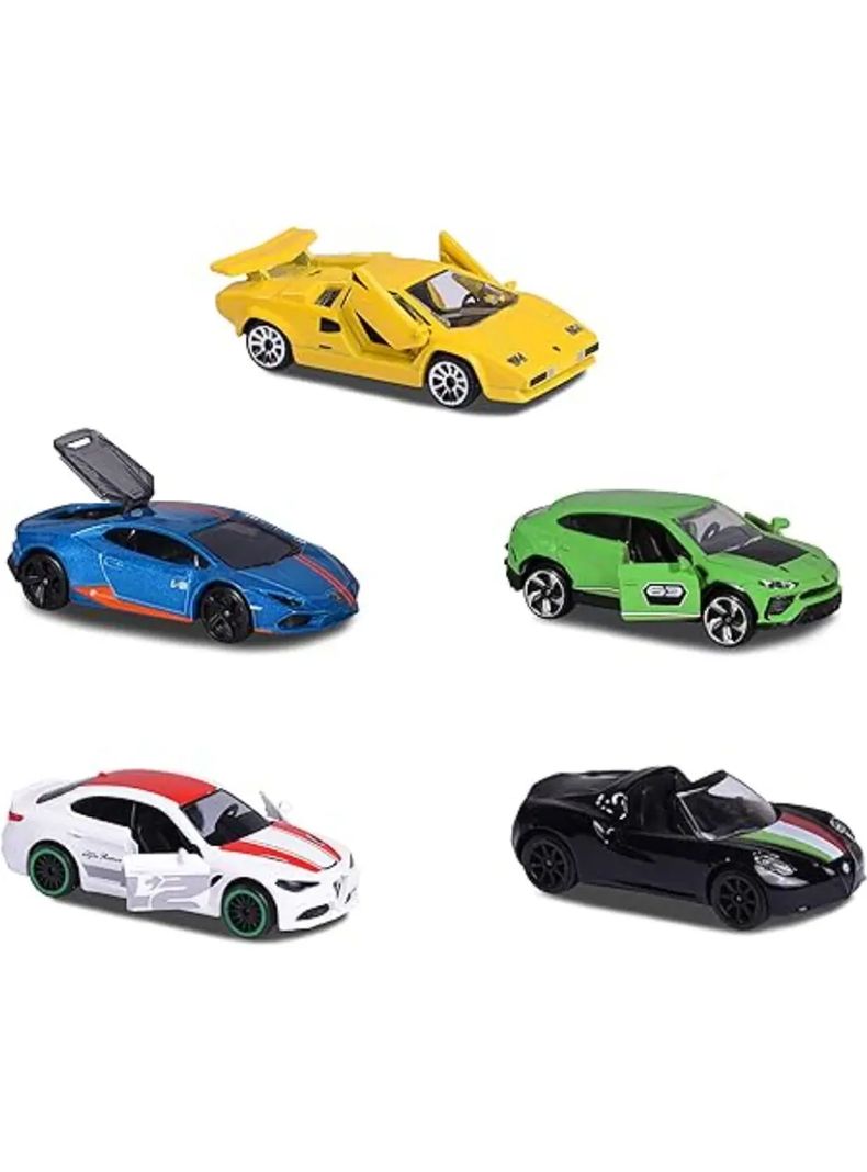 Pack de 5 Autos de Colección Dream Cars Italy Escala 1:64 de Majorette-5