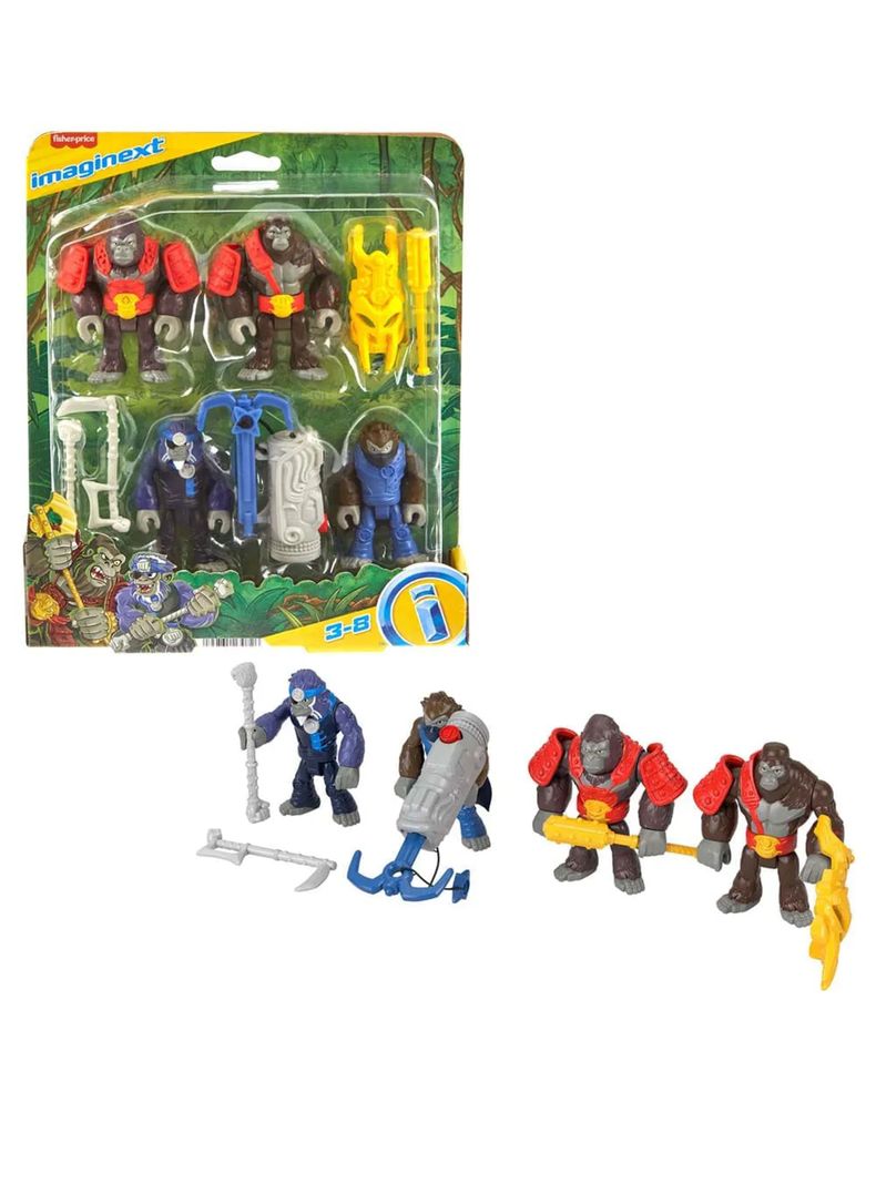 Figura Mundo Aventura Gorilas Y Monos de Imaginext-0