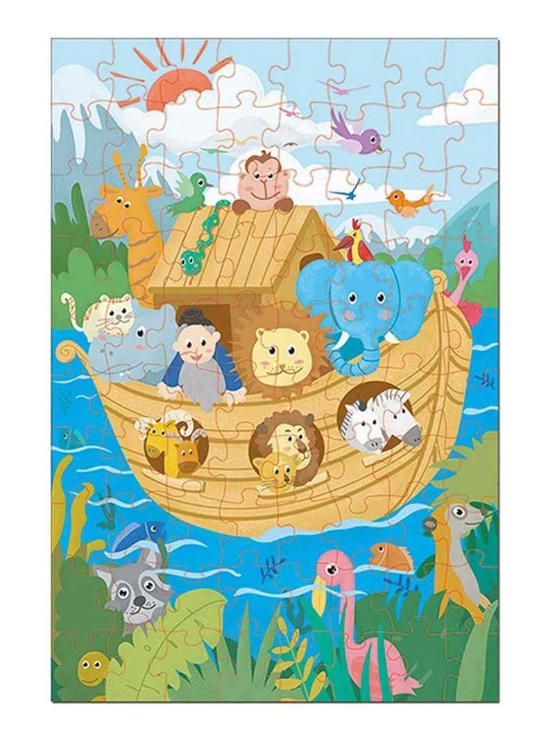 Puzzle Rompecabezas Arca de Noe Con Maleta 80 Pcs Deluxe Play Fulmario-1