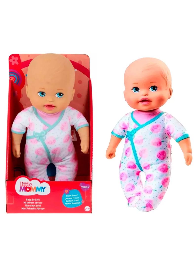 Muñeca Little Mommy Mi Primer Abrazo Algodón D Azúcar Mattel-0