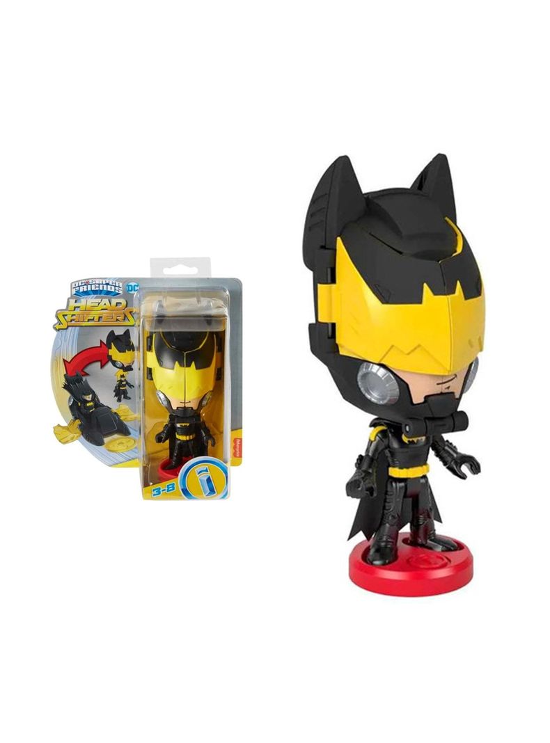 Vehículo De Juguete Batman Y Batwing Cambiadores De Cabeza de Fisher Price-0