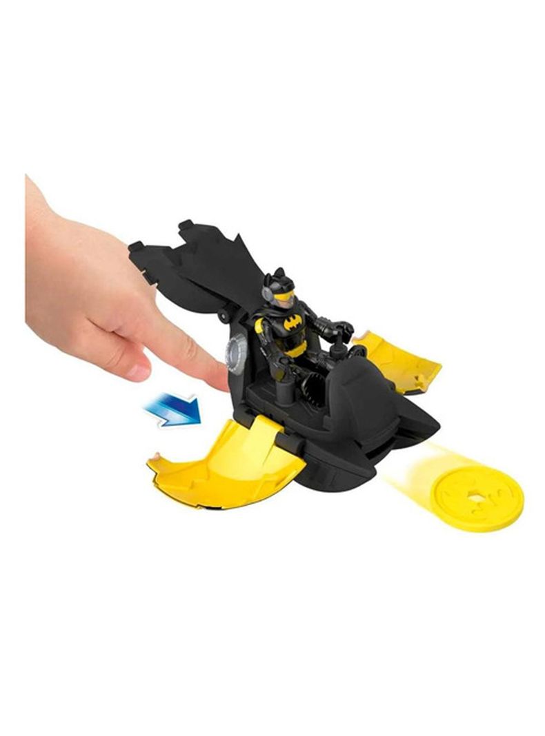 Vehículo De Juguete Batman Y Batwing Cambiadores De Cabeza de Fisher Price-1
