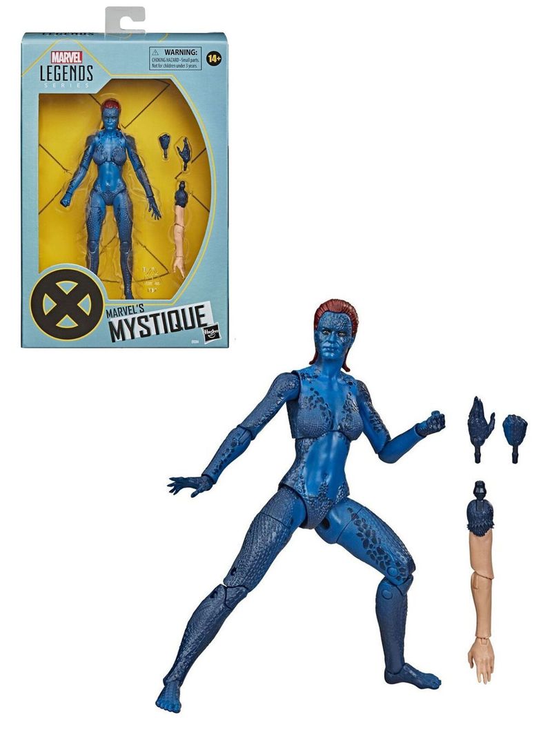 Figura Accion Mystique Marvel Legends X-men de Hasbro-0