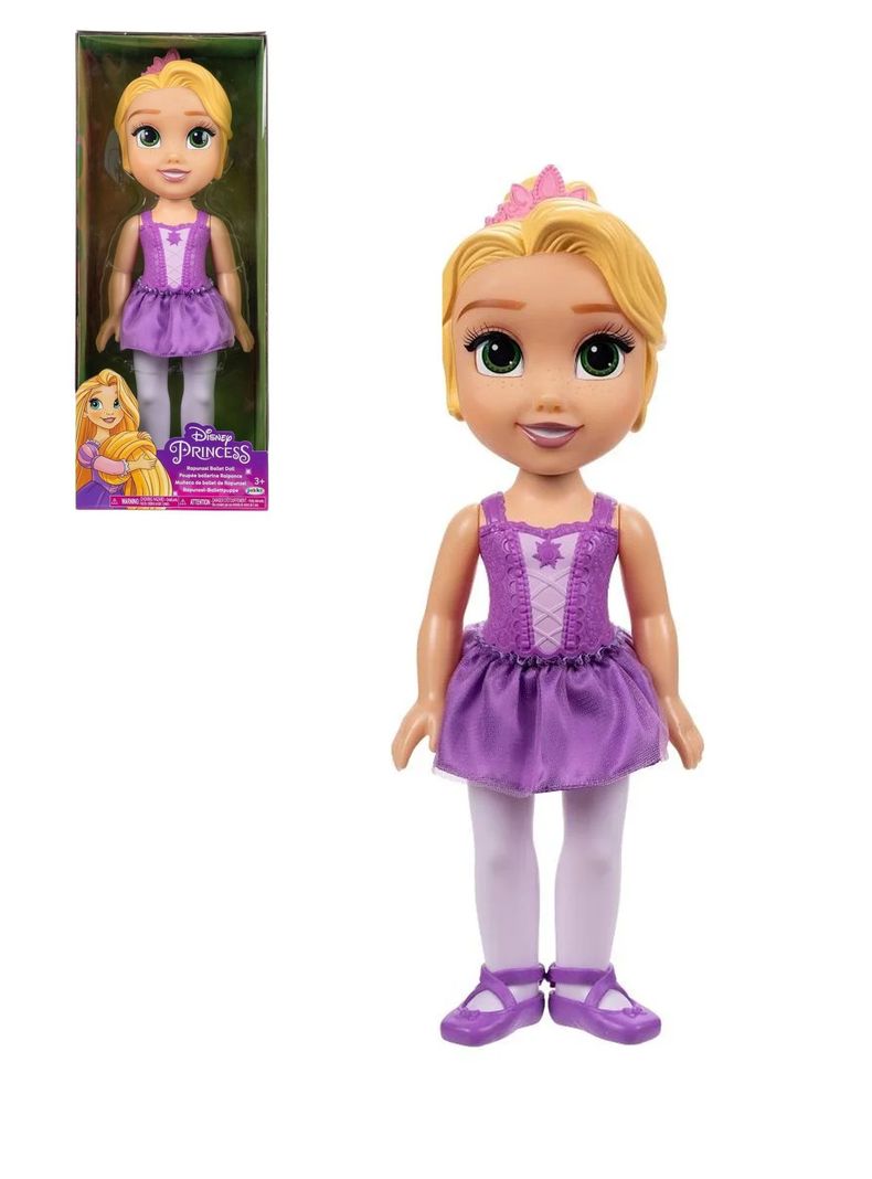 Muñeca Ballet Princesa Disney Rapunzel 38 Cm Altura-0