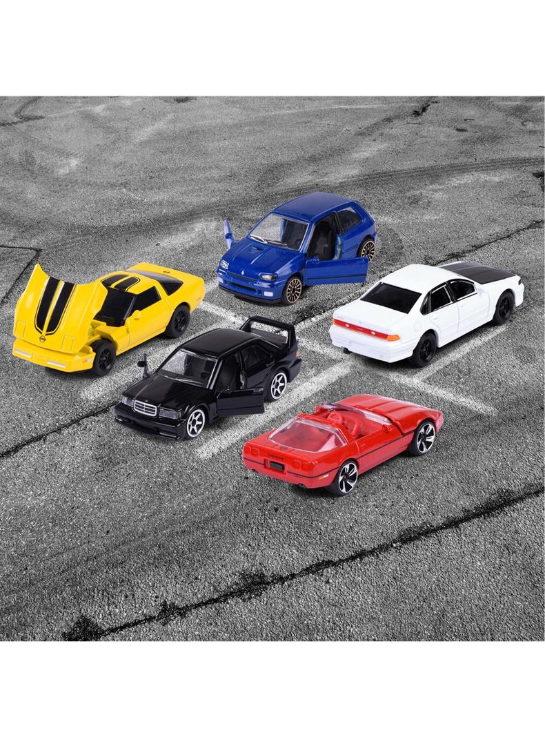Pack 5 Autos de Colección Youngster Coches De Los 90 Escala 1:64 de Majorette-2