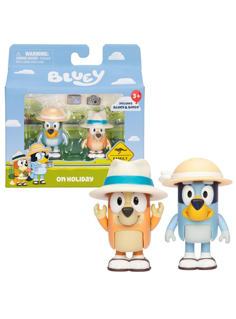 Pack De 2 Figuras Bluey Y Bingo En Vacaciones de Moose-0