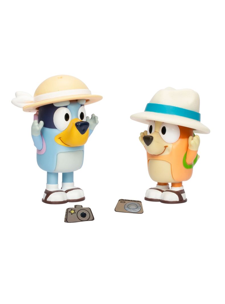 Pack De 2 Figuras Bluey Y Bingo En Vacaciones de Moose-1