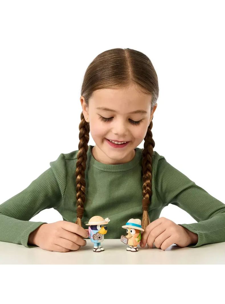 Pack De 2 Figuras Bluey Y Bingo En Vacaciones de Moose-2