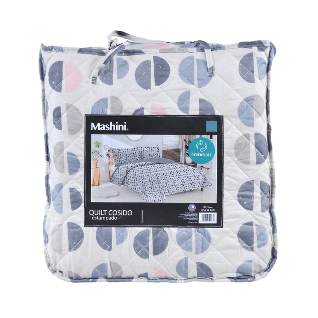 Quilt 1.5 Plazas Cosido Clouds-3