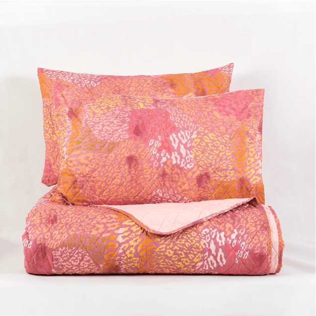 Quilt 1.5 Plazas Microfibra Estampado Indo-1