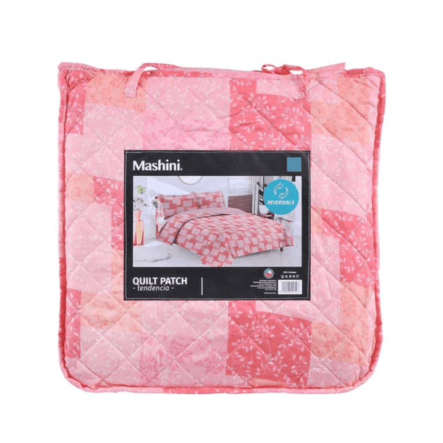 Quilt 2 Plazas Cosido Patchwork Virgo-3