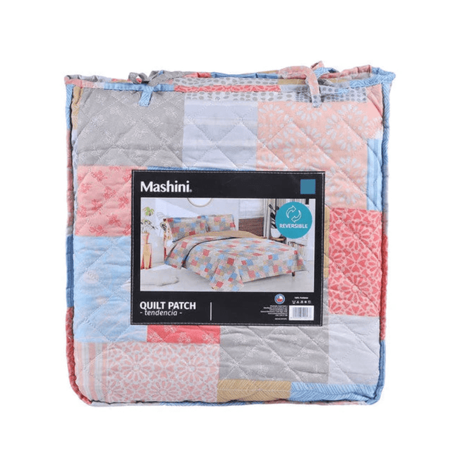 Quilt 1.5 Plazas Cosido Patchwork Geminis-3